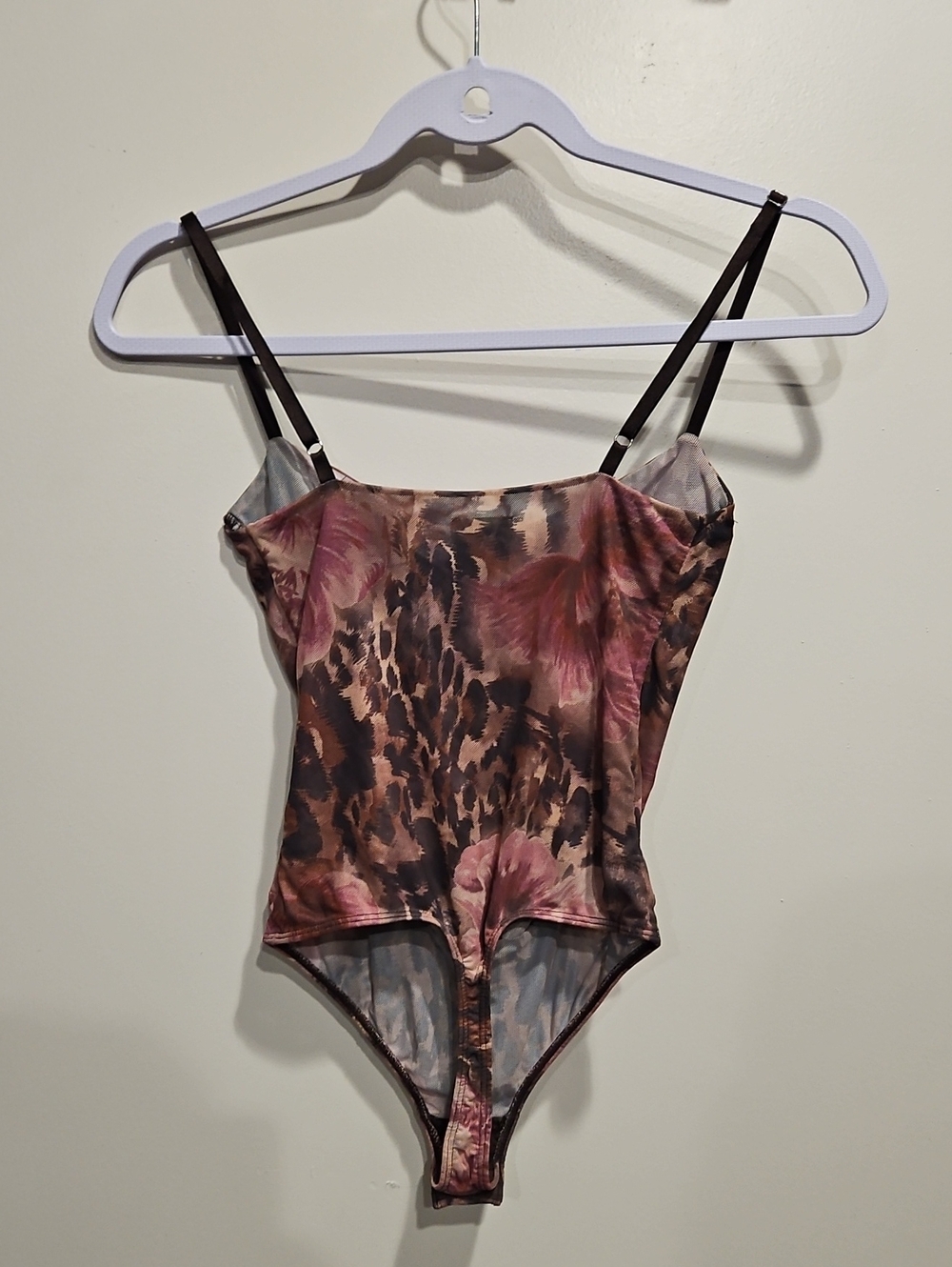 Intimately Free People Floral Satin Corset Bodysuit with Front Corset Look - Picture 3 of 10
